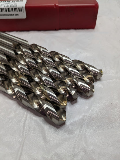 TITAN USA Jobber Length Drill Bit: 0.4844" Dia, 118º Qty 6 CD40631
