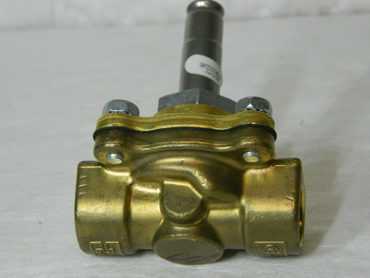 Parker 1/2" Port Brass Two-Way Piloted Diaphragm Solenoid Valve 08F22C2140A