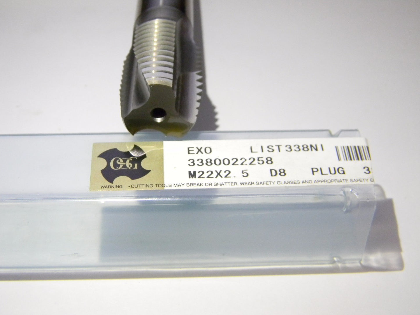 OSG M22 X 2.50mm  3 Fl D8 HR Coated HSS Spiral Point Tap 3380022258