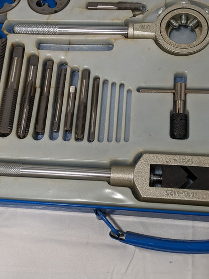 Tap and Die Set #4-40 to 1-14 Tap NPT UNC UNF INCOMPLETE 03959038