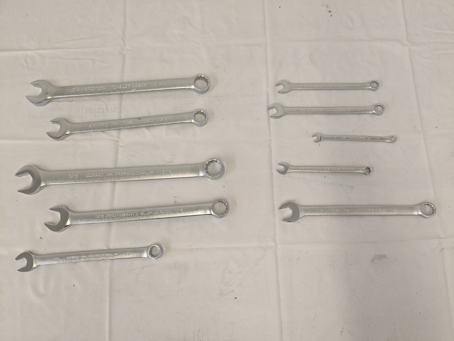 PROTO Combination Wrench Set: 10pc J1200-80ASD INCOMPLETE