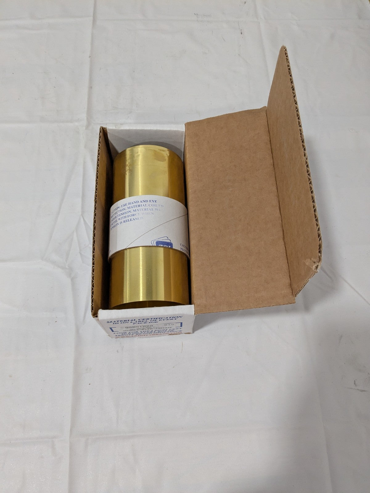TBI Metal Shim Stock: Roll, 0.0020" Thick, 100" Long, 6" Wide, 260 Brass M-BBN-2