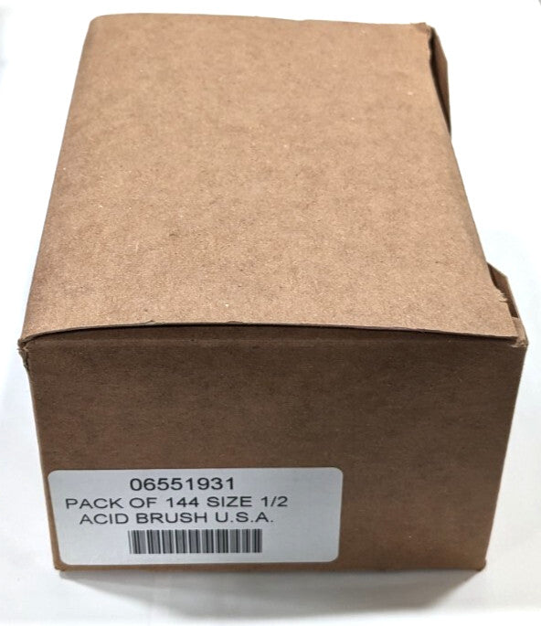 Horsehair Acid & Solvent Brush  13/16" L x 1/2" W   *Box of 144*  #2