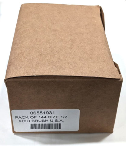 Horsehair Acid & Solvent Brush  13/16" L x 1/2" W   *Box of 144*  #2