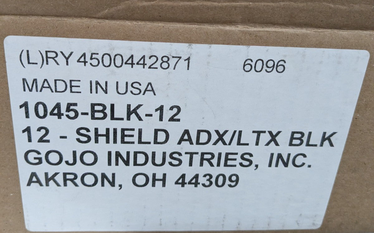 12-Pack Gojo Shield Protector for ADX/LTX Dispensers 1045-BLK-12