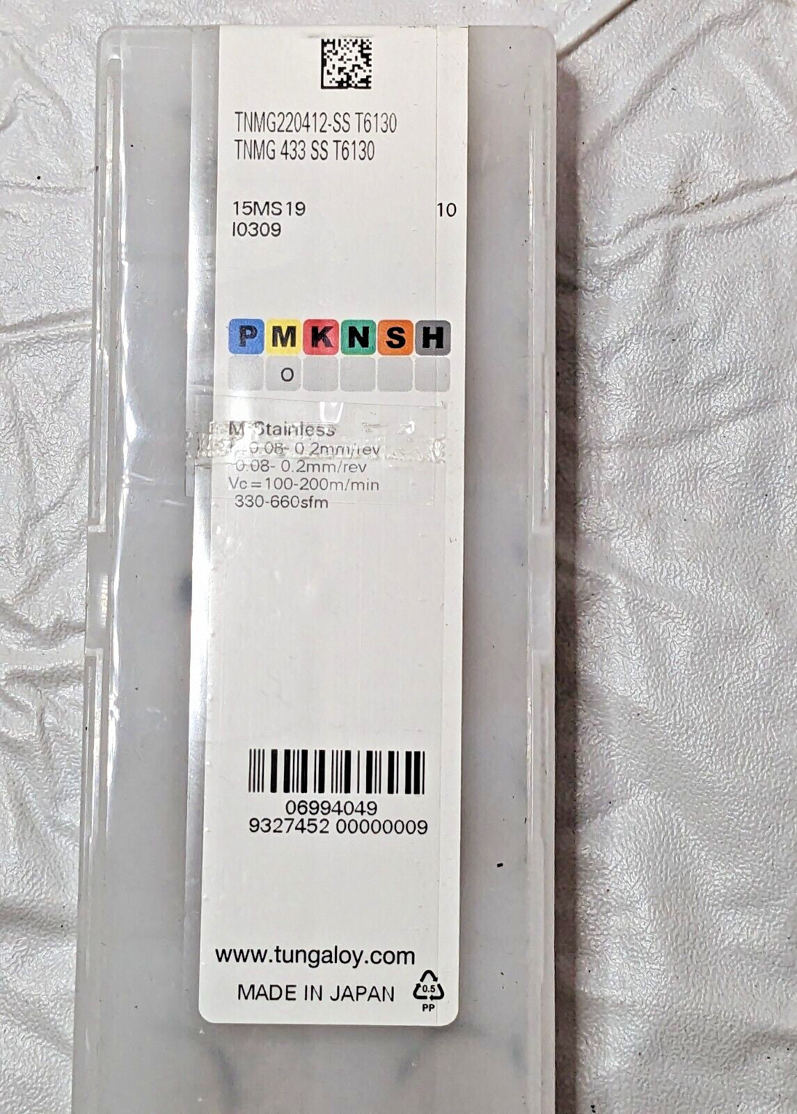 Tungaloy Carbide Indexable Turning Inserts TNMG 433 SS T6130 QTY 10 6994049