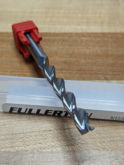 Fullerton Jobber Length Drill Bit: 1/4 Dia, 130 °, Solid Carbide 15436