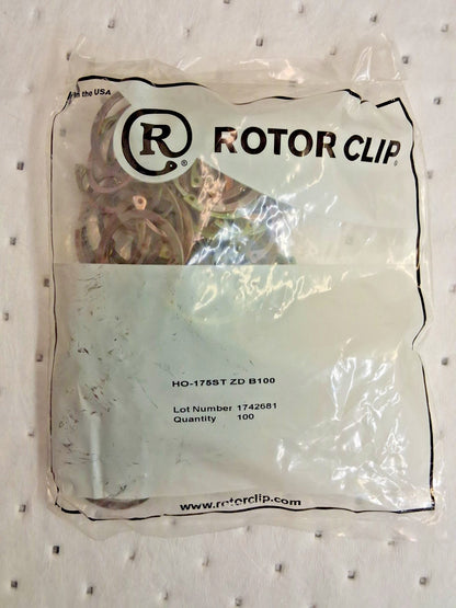 Pro Rotor Clips Pack Of 100 Clips HO-175ST ZD B100