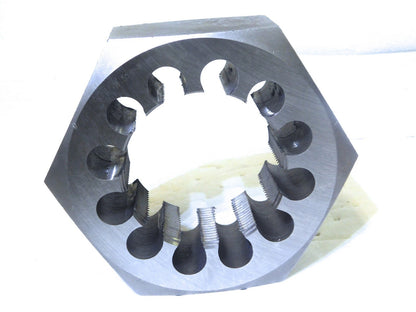Interstate Hex Rethreading Die 6 Dia 3-5/8-8 UN RH 2-1/4 Thickness 365-3585