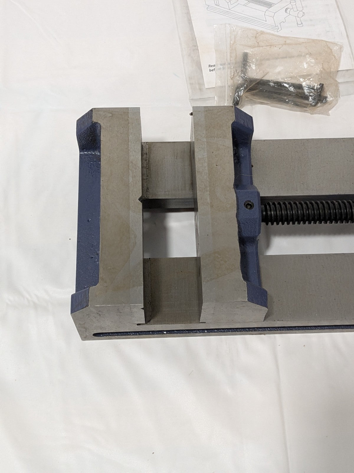 Palmgren Horizontal Drill Press Vise: 6" Jaw Width, 6" Jaw Opening 9612601