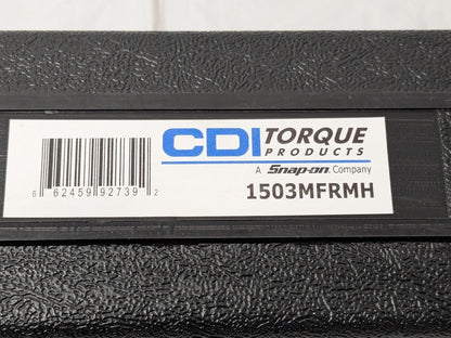 CDI Micrometer Torque Wrench 1/2" Drive 20.0 Ft Lb Min 150.0 Ft Lb Max 1503MFRMH