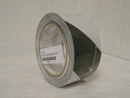 NMC 2" x 108' Vinyl Floor &amp; Egress Tape 0.0508 mil Black &amp; Whi