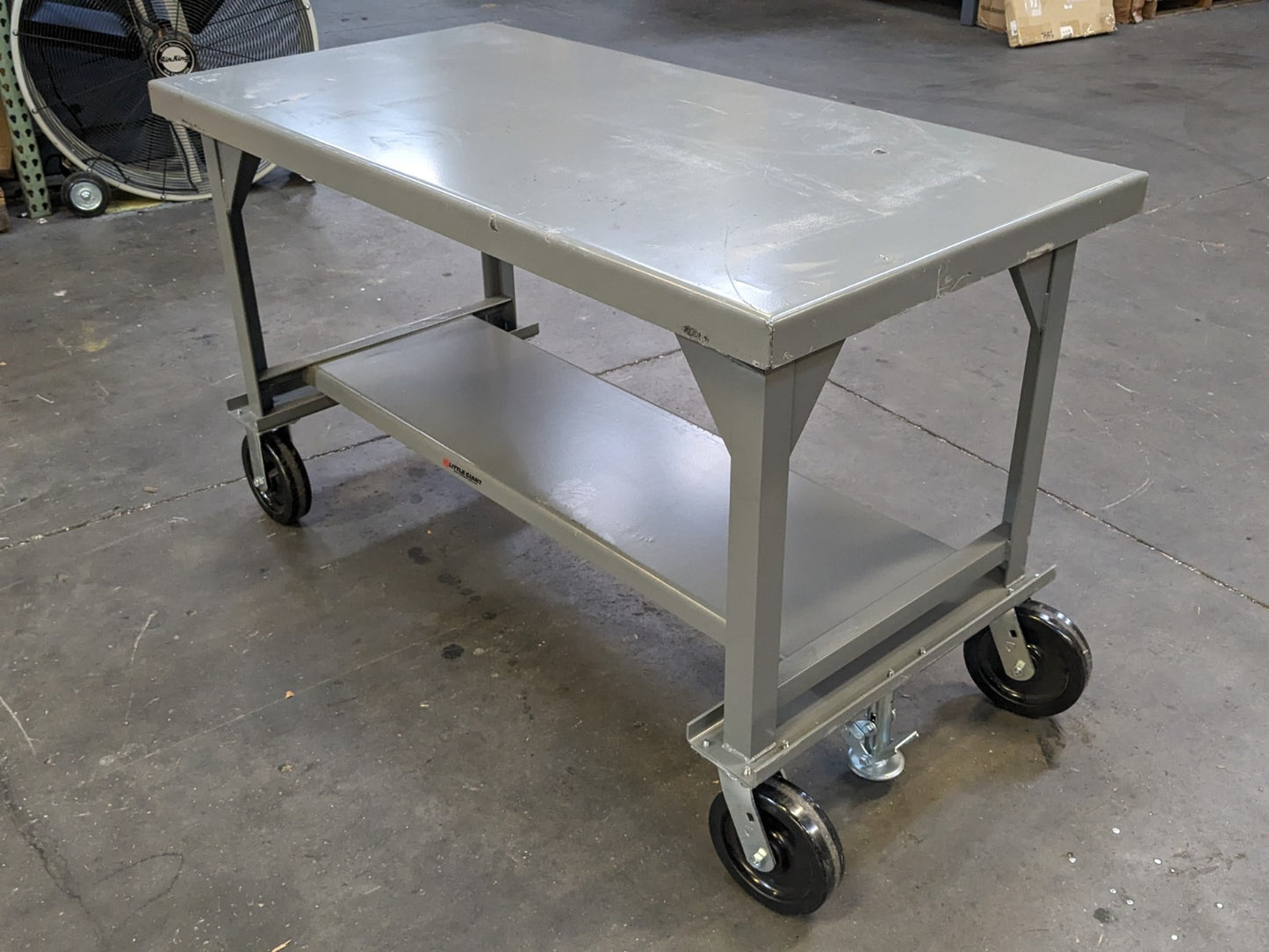 Little Giant 60 x 30 Mobile Work Bench 7 Ga. Welded Steel 5000 lb. Capacity