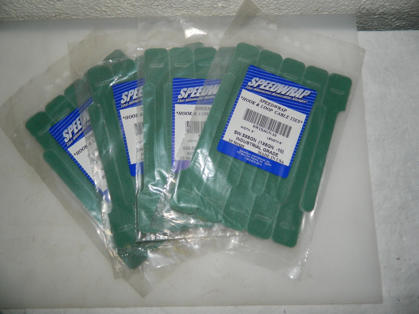 SpeedTech Hook/Loop Strap 40 Pack 6" Long 1/2" Wide 1-1/4  Bundle Dia