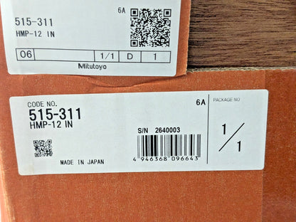 Mitutoyo Calibration Master 0.2" to 12.2" 515-311