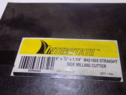 Interstate 6" Diam x 1/2" FW  Staggered Tooth Side Milling Cutter 03036324