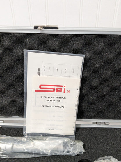 SPI Mechanical Hole Micrometer: 1.6000 to 2.0000" Range 21-907-1