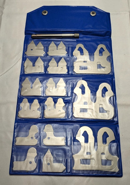 Radius Gage 26pc Set with Case  Steel  0.01 - 0.5" Radius  615-4126