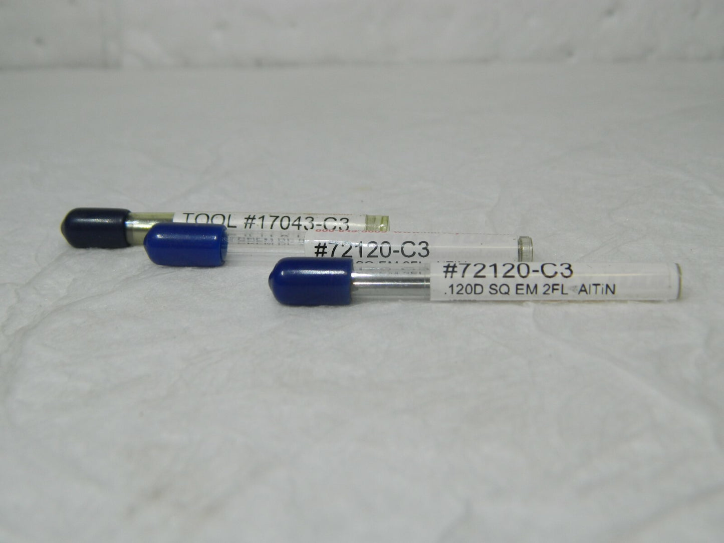 Harvey Tool Mini SQ End Mill .120D 2FL AITiN Qty 3 72120-C3