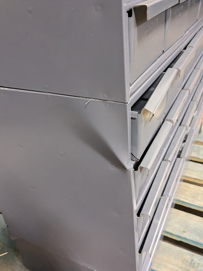Durham Steel Bin Storage Cabinet 96 Drawer 62 x 34 x 12 022-95 Scratch N Dent