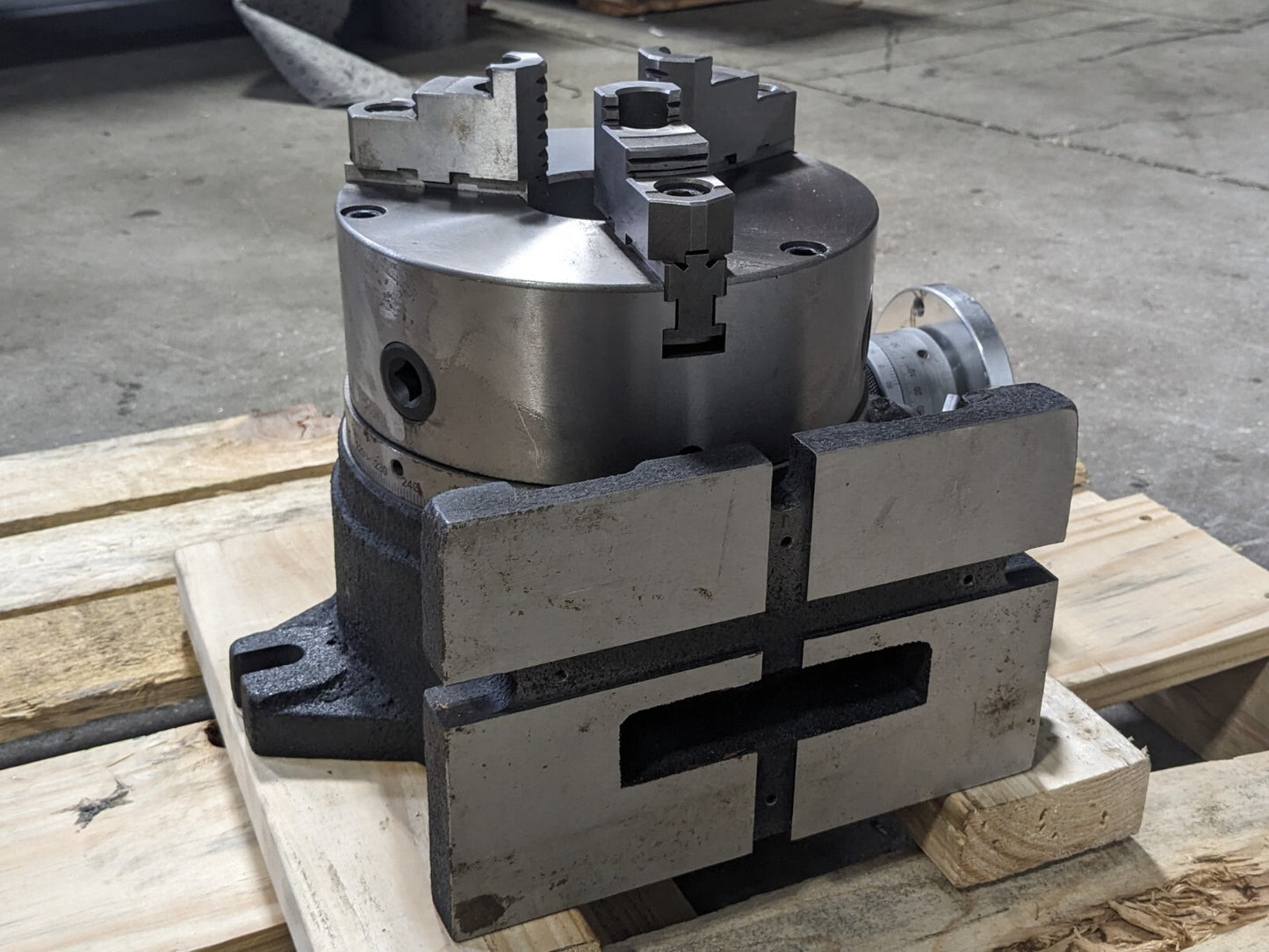 Super Indexing Spacer w/ Masking Plates 24 Position 8" Chuck BENT HANDLE