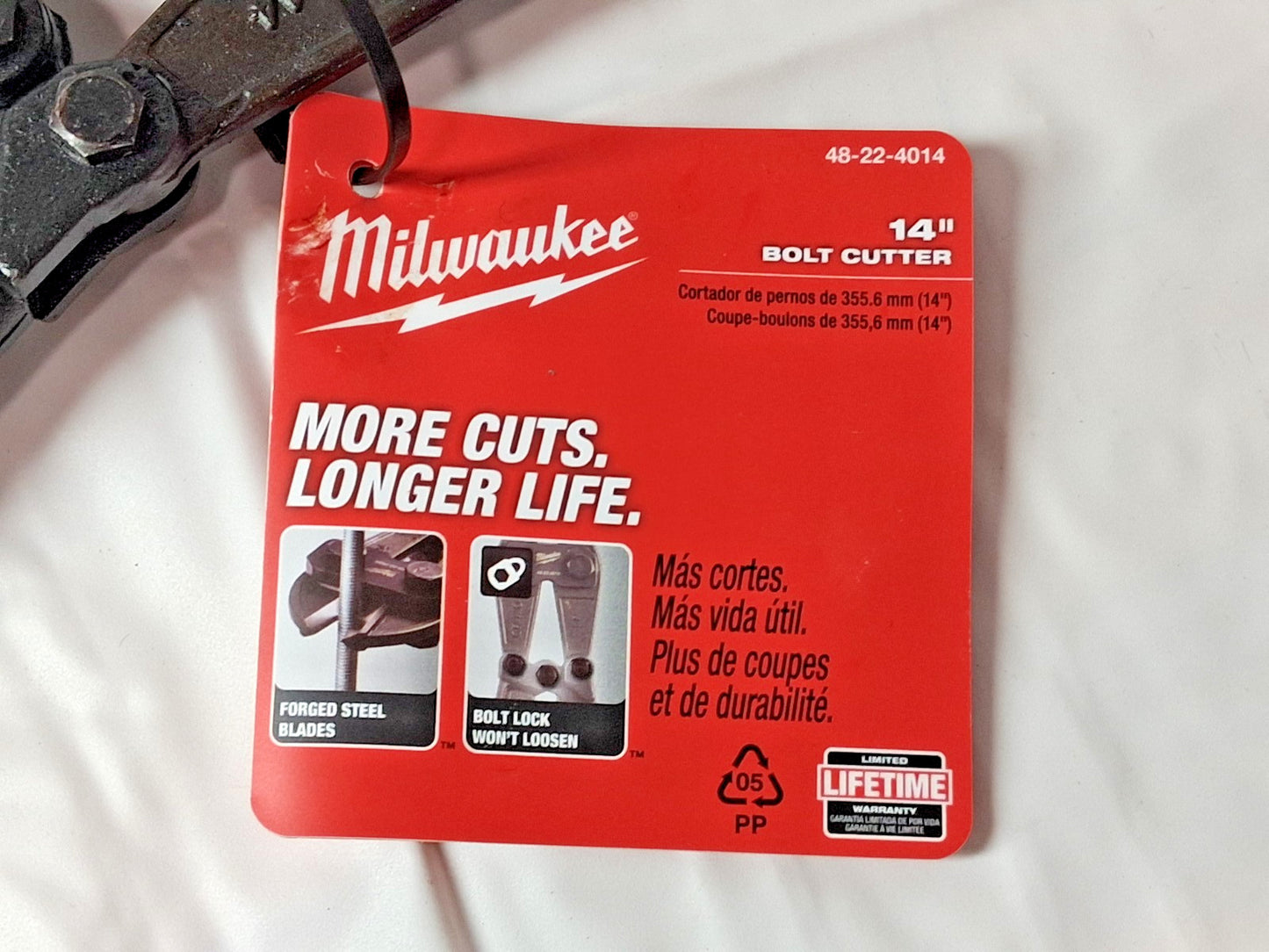 Milwaukee Tool Bolt Cutter 5/16" Capacity 14" OAL 48-22-4014