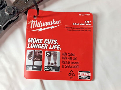 Milwaukee Tool Bolt Cutter 5/16" Capacity 14" OAL 48-22-4014