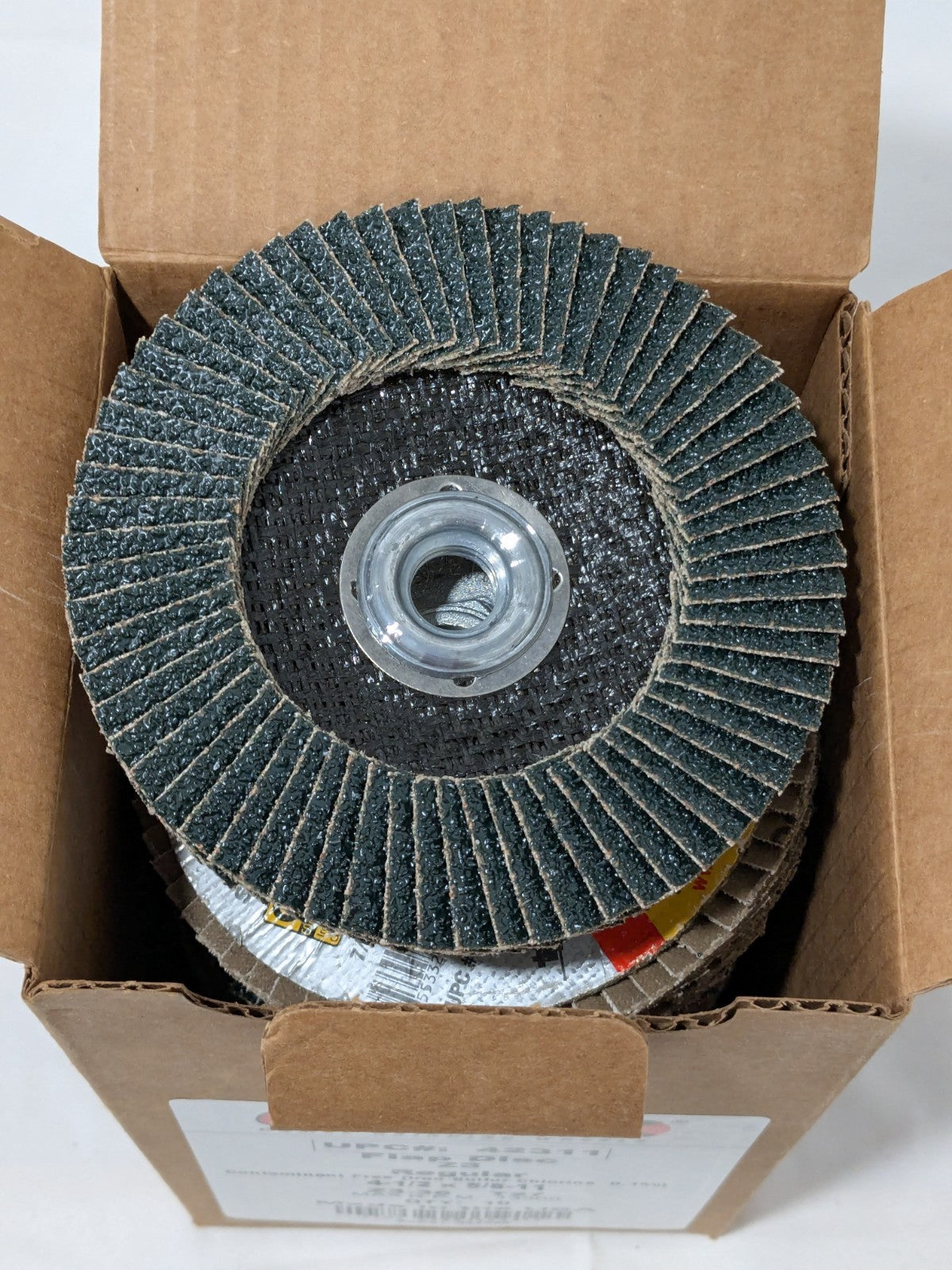 CGW Flap Disc: 4-1/2" Dia, 36 Grit, Zirconia Alumina, Type 27 Box of 10 42311