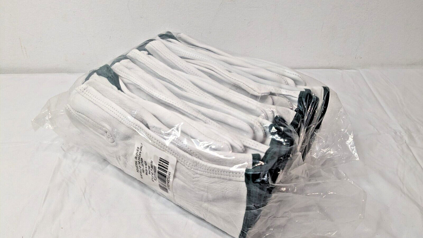 PACK OF 12 PIP Top Grain Goatskin Leather Driver's Gloves Gray Medium 71-3601/M