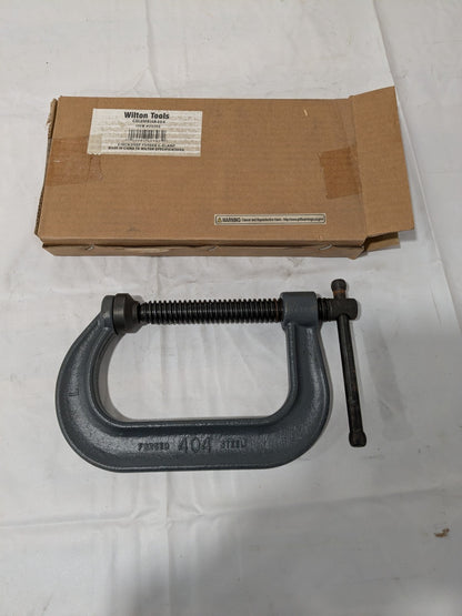 Wilton C-Clamp: 4" Max Opening, 2-3/4" Throat Depth, Regular-Duty 20303