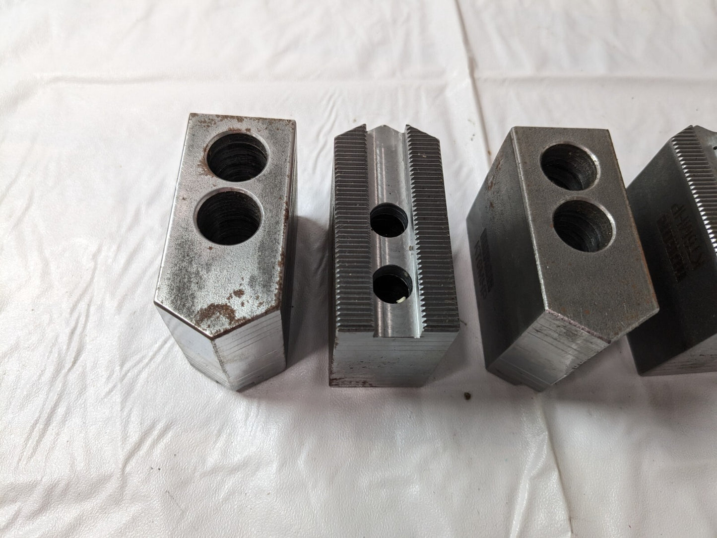 HURON MACHINE PRODUCTS 6pk surface rust Soft Lathe Chuck Jaw Serrated KT6MHP