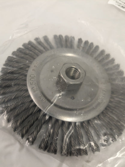 TRU-MAXX Wheel Brush: 6" Wheel Dia, Stringer Bead 88547