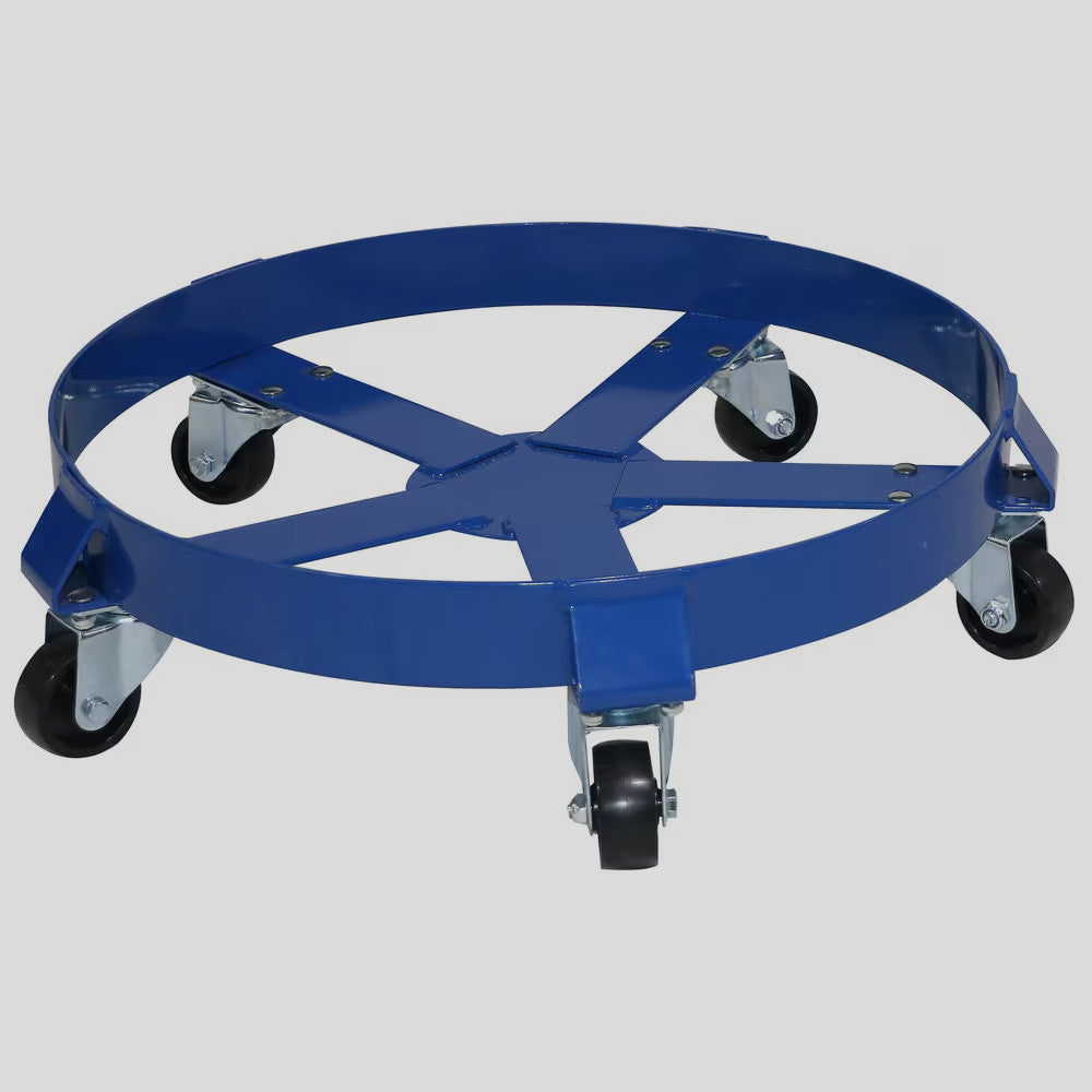 PRO-SOURCE Drum Caddy for 55 Gal Drums   5 Wheel   1250LB Capacity  TC0155