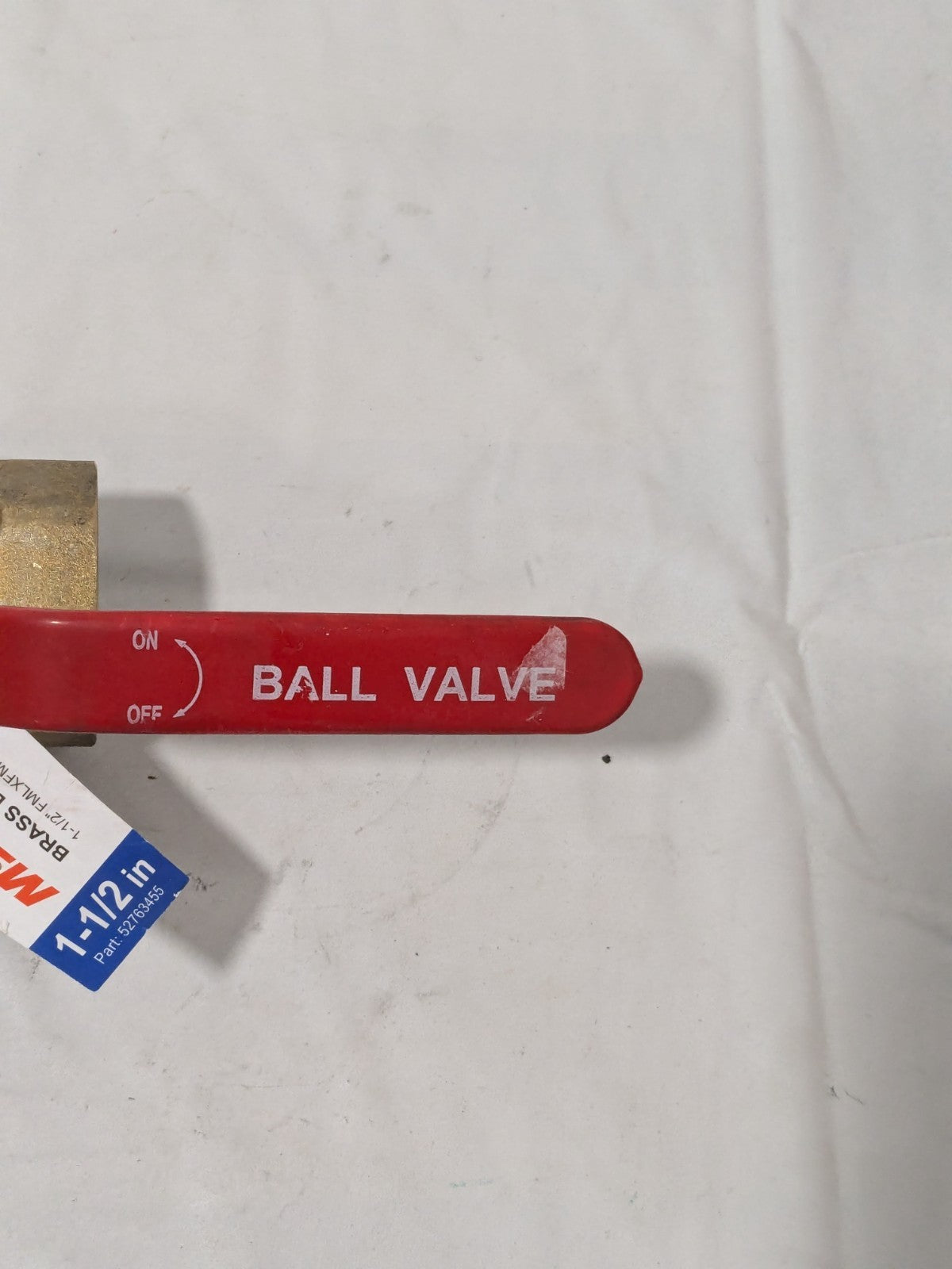 Full-Port Ball Valve: 1-1/2" Pipe, Full Port, Brass, 600 WOG  TXN150
