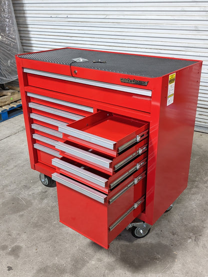 Pro Source Roller Cabinet Tool Box 11 Drawers 42 x 18 x 39 Steel Red
