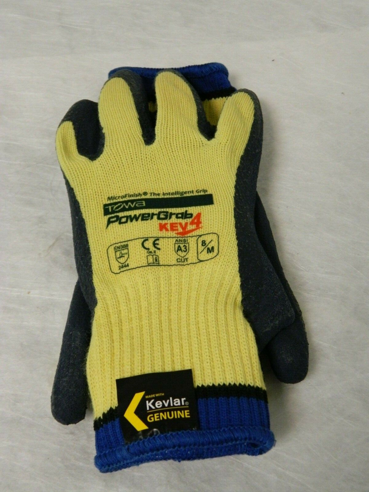 PIP Cut Resistant Gloves Size M ANSI Cut Lvl A3 Yellow/Blue Qty 12 09-K1444/M