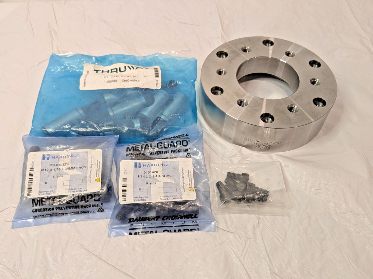 Buck Chuck Adapter Back Plate for 10" Dia Self Centering Lathe Chuck D1-6 B10-D6