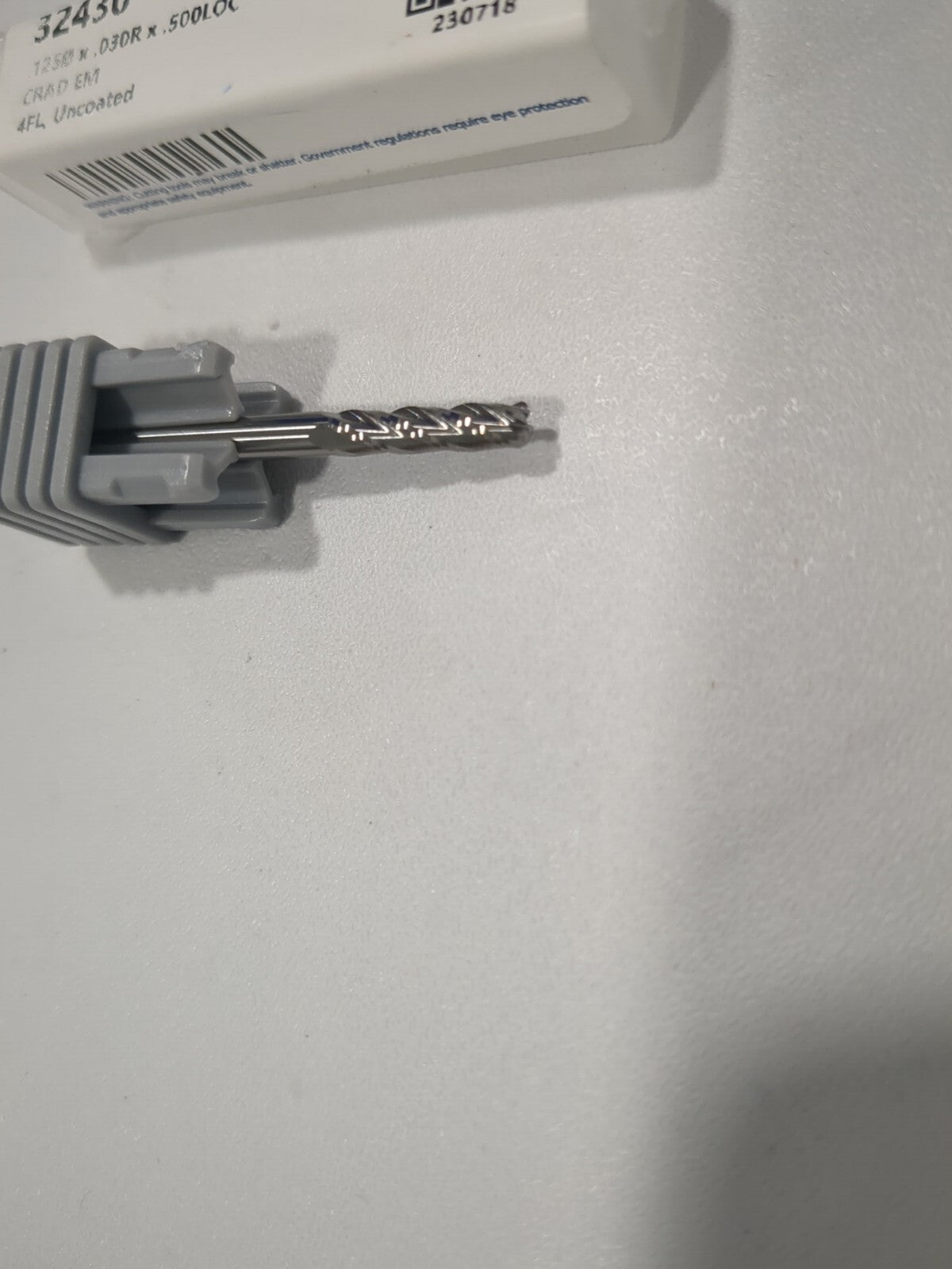 HARVEY TOOL Corner Radius End Mill: 1/8" Dia 4 Fl Solid Carbide 32430