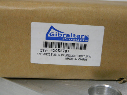 Gibraltar Aluminum Soft Fixed Vise Jaw 2.5" H x 1.25" Thick 1-Pair EVJ