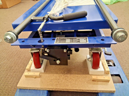 Pro Mobile Hydraulic Lift Table 400lb Capacity 29" Lift Height WS-MH-LFTB2-