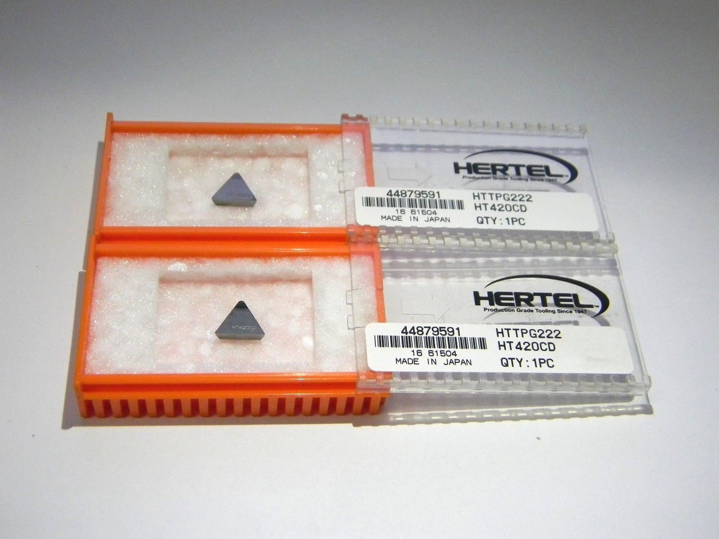 Hertel Polycrystalline Diamond Turning Inserts  HT-TPG222 HT420CD Qty 2 44879591