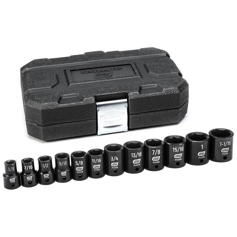 GEARWRENCH Socket Set: Standard & Impact 12 Pc 84931N