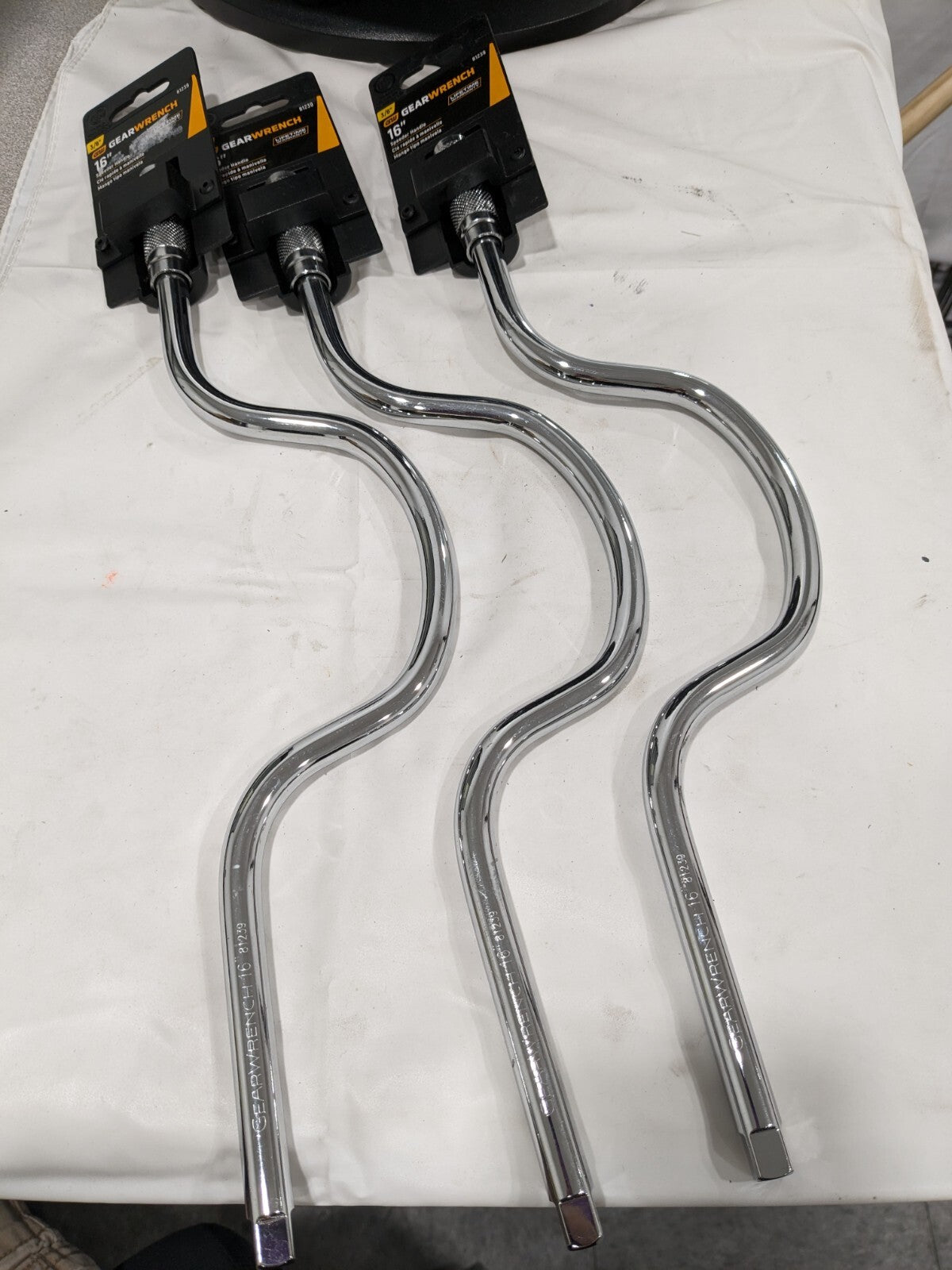 GEARWRENCH Speed Handle: Chrome-Plated 16" OAL Qty 3 81239