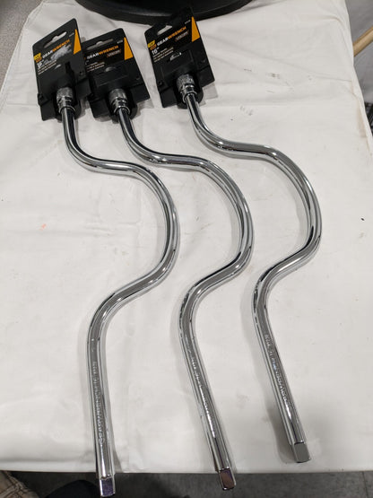 GEARWRENCH Speed Handle: Chrome-Plated 16" OAL Qty 3 81239