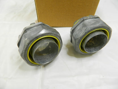 Thomas &amp; Betts 1-1/2" Liquidtight Connector Zinc Die Cast Qty 2 LT-205