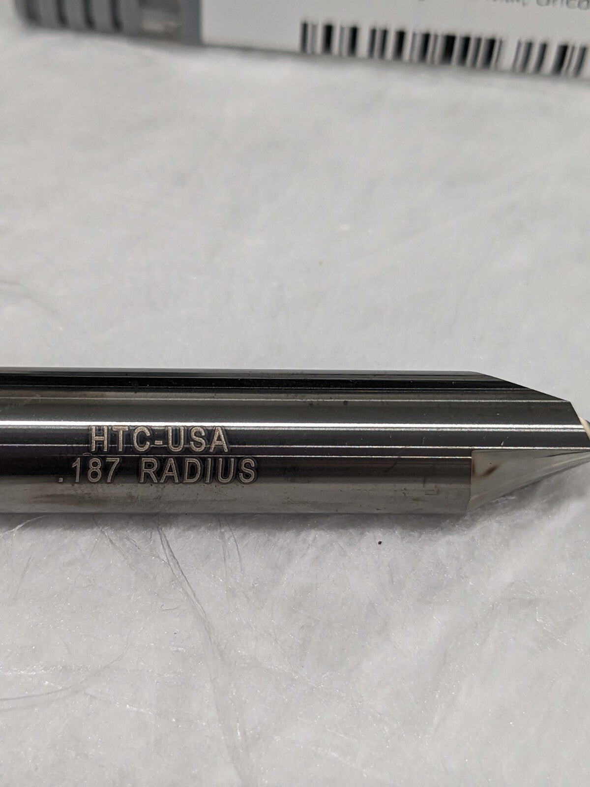 Harvey Double End Corner Rounding End Mill 7/16" Diam. 7/16" Shank 2 FL 46187