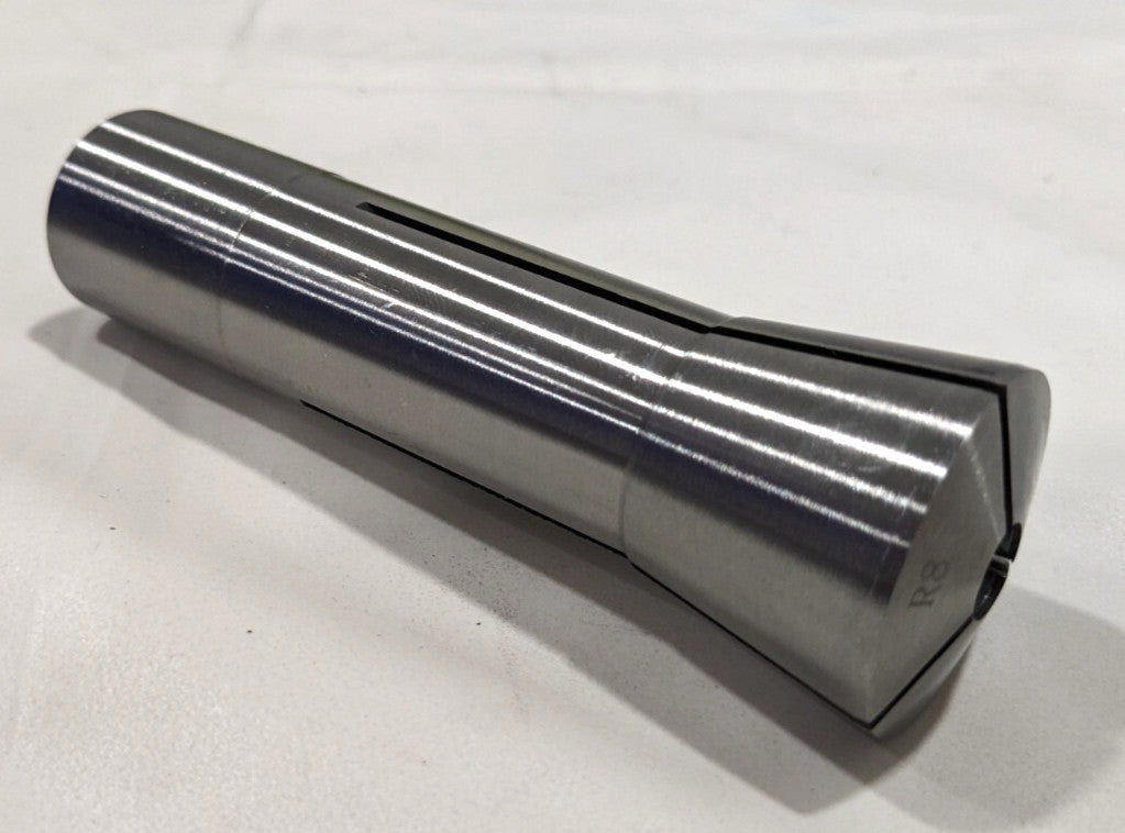 R8 Round Collet  5/16" Bore  7/16-20 Drawbar Thread  Steel  231-4720