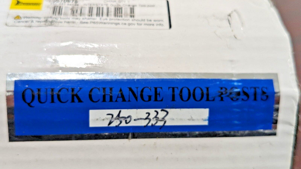 Interstate Quick Change Tool Post 13" to 18" Lathe Swing 250-333 30570873