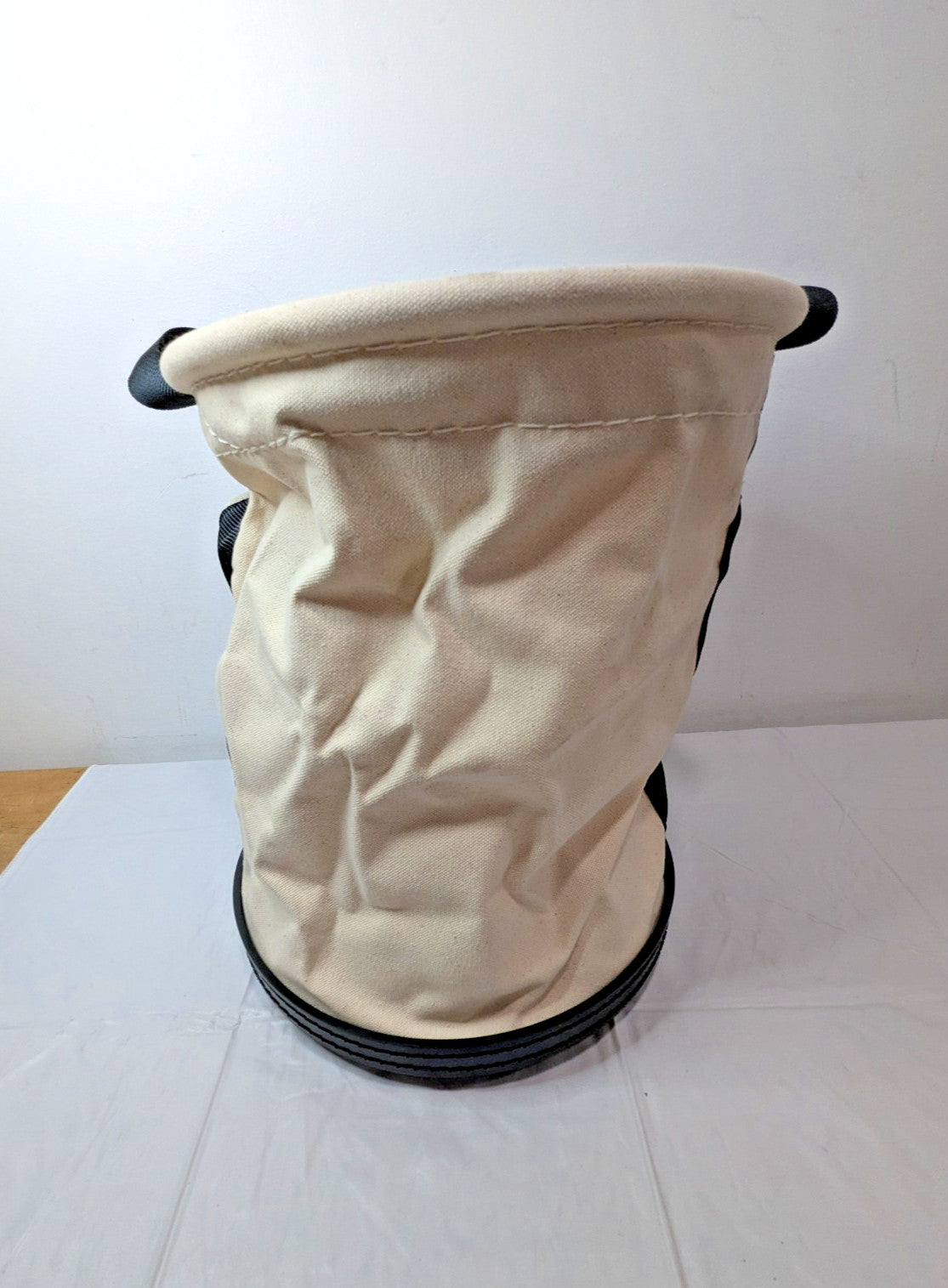 Klein Tools Canvas Bucket Wide-Opening Straight-Wall Molded Bottom 12" 5109