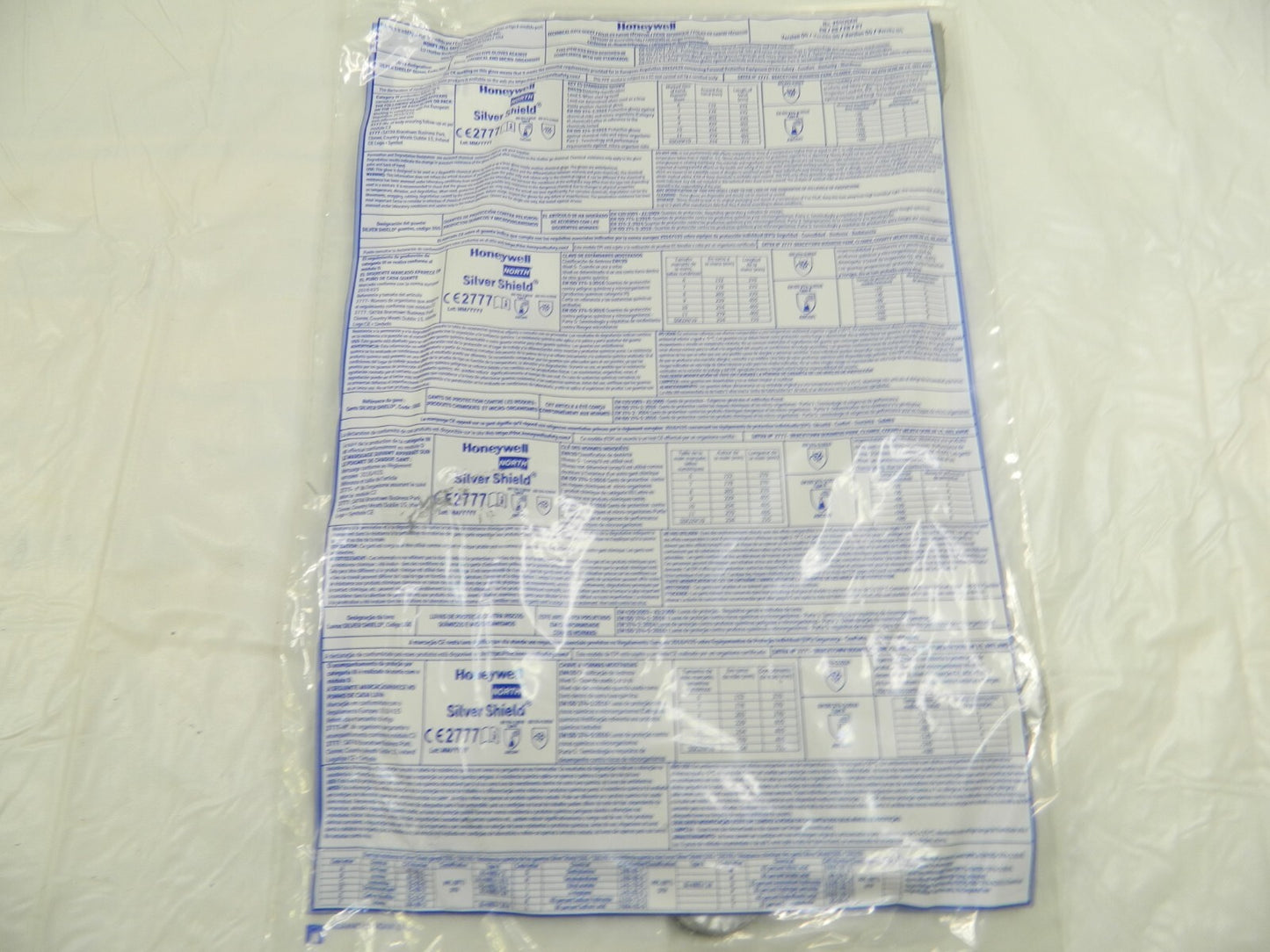 NORTH Chemical Resistant Gloves: 2.7 mil Thick Silver 16" Sz 10 Qty 10 SSG/